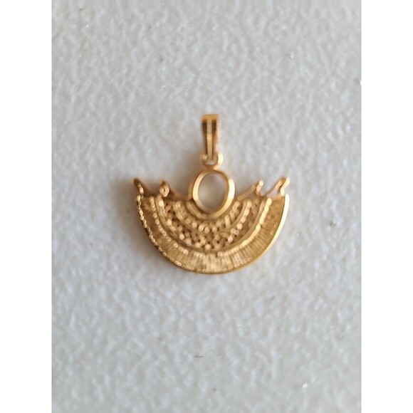24k GP Pre-Columbian Sinu Filigree  Pendant Necklace| Across The Puddle - Picture 2 of 6